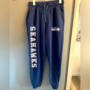 Men’s, Size S, Seattle Seahawks, NFL Team Apparel Navy Sweats